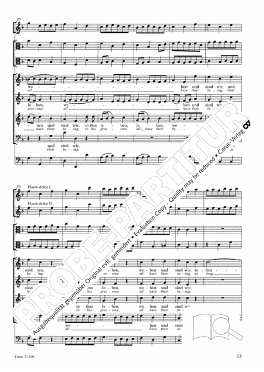 God's own time is the time appointed (Gottes Zeit ist die allerbeste Zeit) 4-Part scores gallery preview page 14