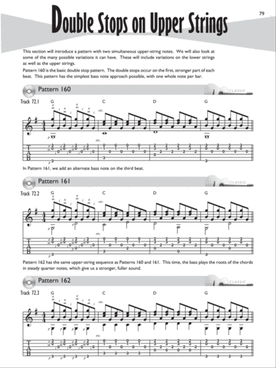 Fingerpicking Pattern Encyclopedia Acoustic Guitar scores gallery preview page 4