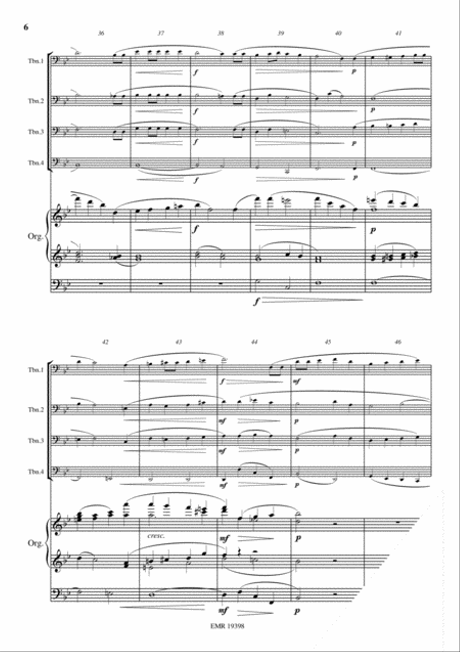 The Lost Chord Trombone Quartet scores gallery preview page 6