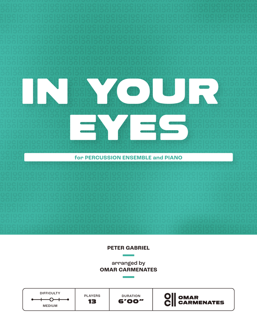 In Your Eyes Percussion Ensemble scores gallery preview page 1
