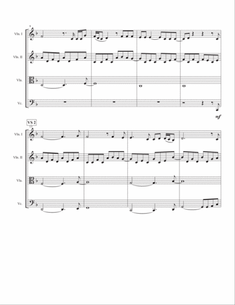 Set Fire To The Rain String Quartet scores gallery preview page 2