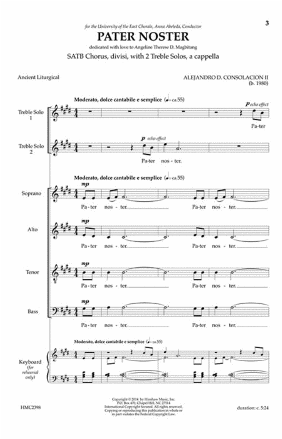 Pater Noster Pater Noster SSAATTBB scores gallery preview page 3