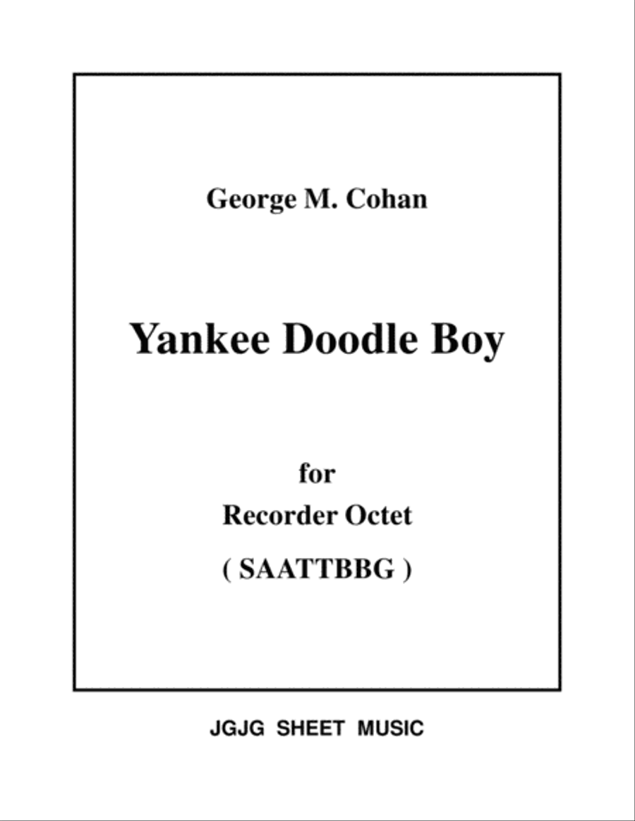 Yankee Doodle Boy for Recorder Octet Recorder scores gallery preview page 1