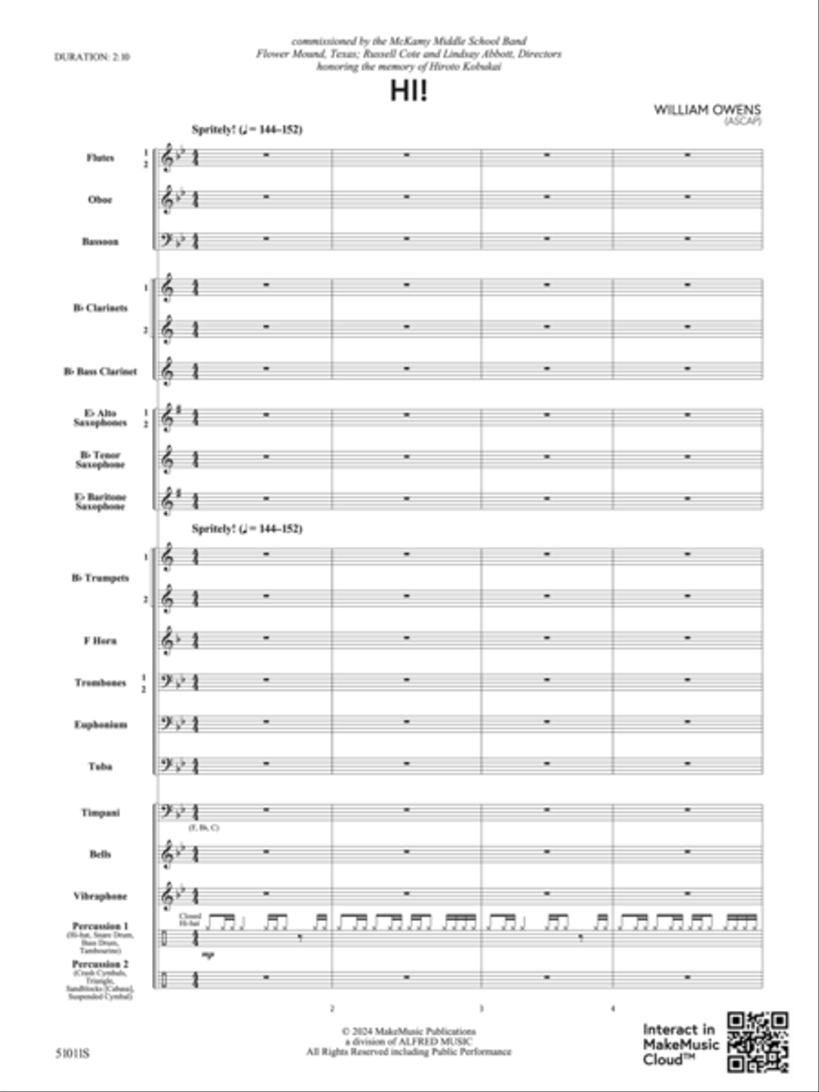 Hi!: Score Concert Band scores gallery preview page 3