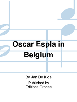 Book cover for Oscar Espla in Belgium