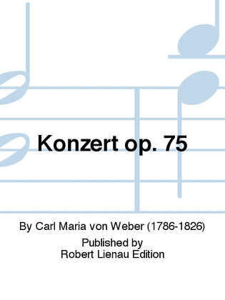 Book cover for Konzert op. 75