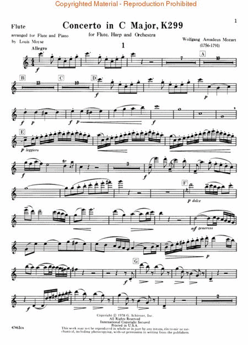 Concerto in C Major, K. 299