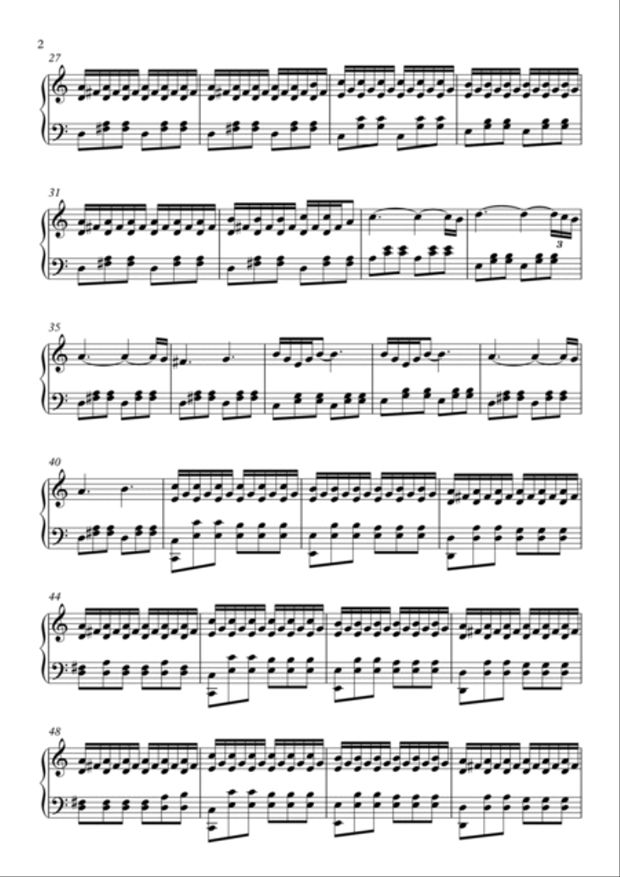 January 19 (Under the Water) Piano Solo scores gallery preview page 2