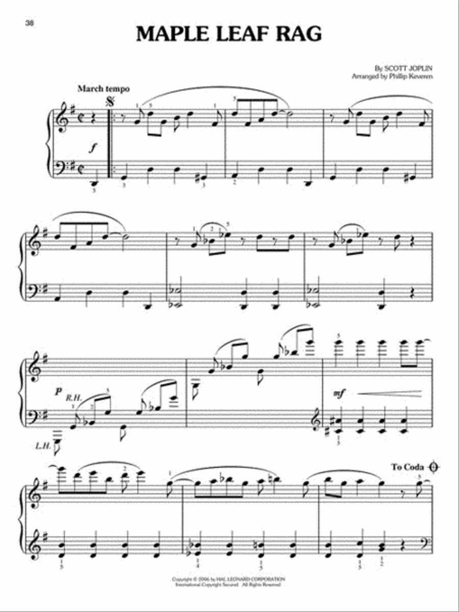 Ragtime Classics Easy Piano scores gallery preview page 3