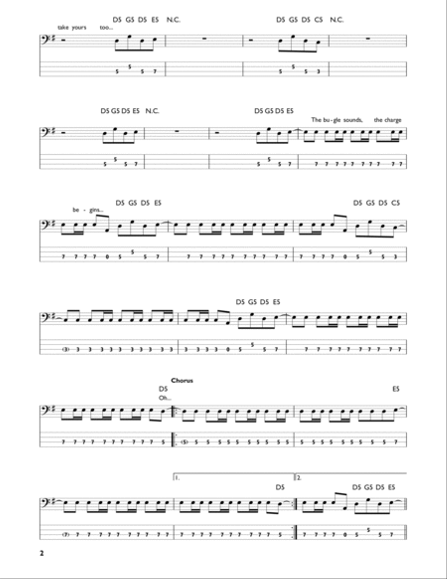 The Trooper Bass Guitar scores gallery preview page 2