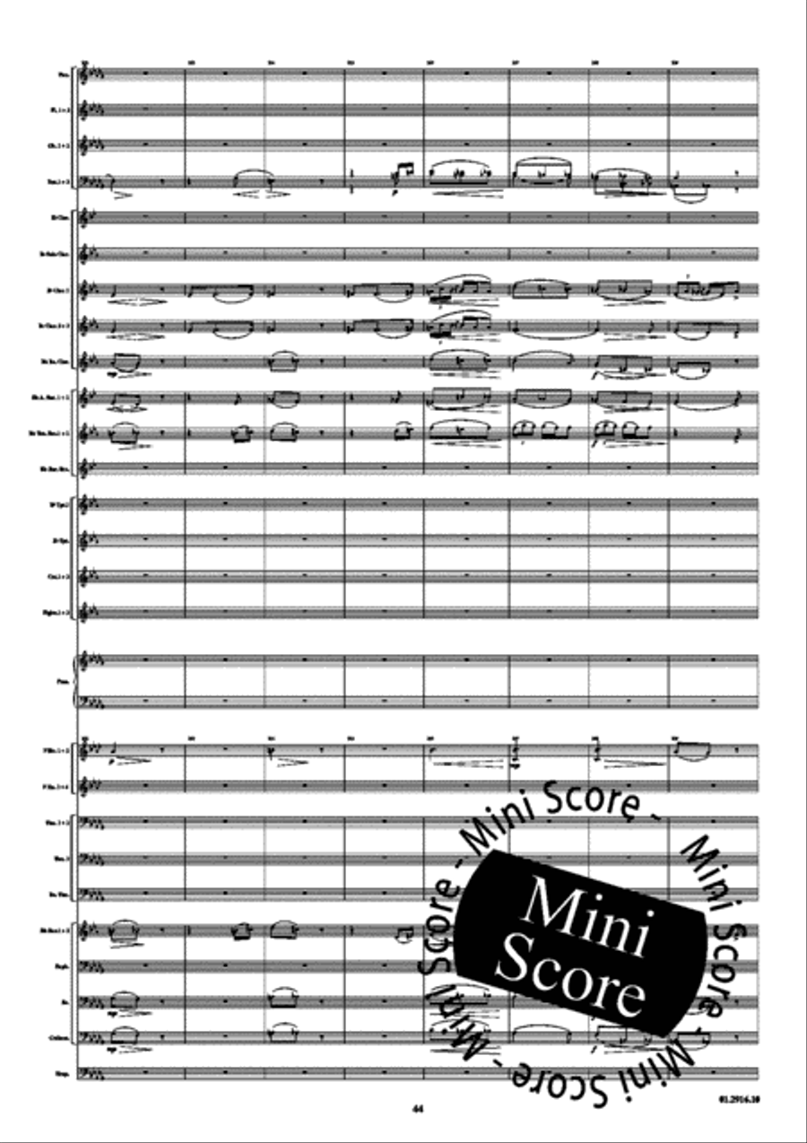 Piano Concerto opus 16 A Minor Concert Band scores gallery preview page 48