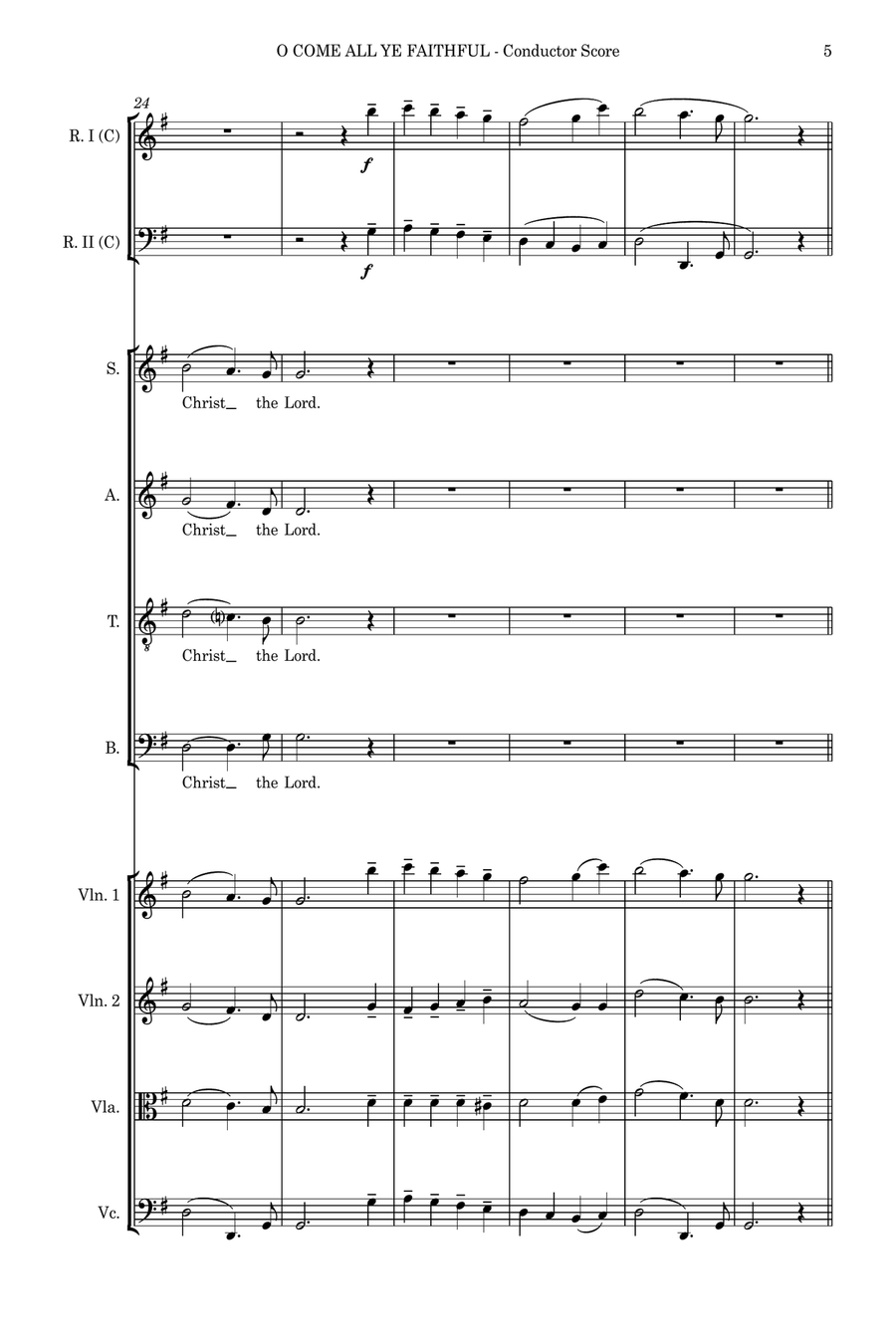 O Come, O Come, Emmanuel – SATB, String 4tet and flexible woodwind – Score and parts SATB scores gallery preview page 5