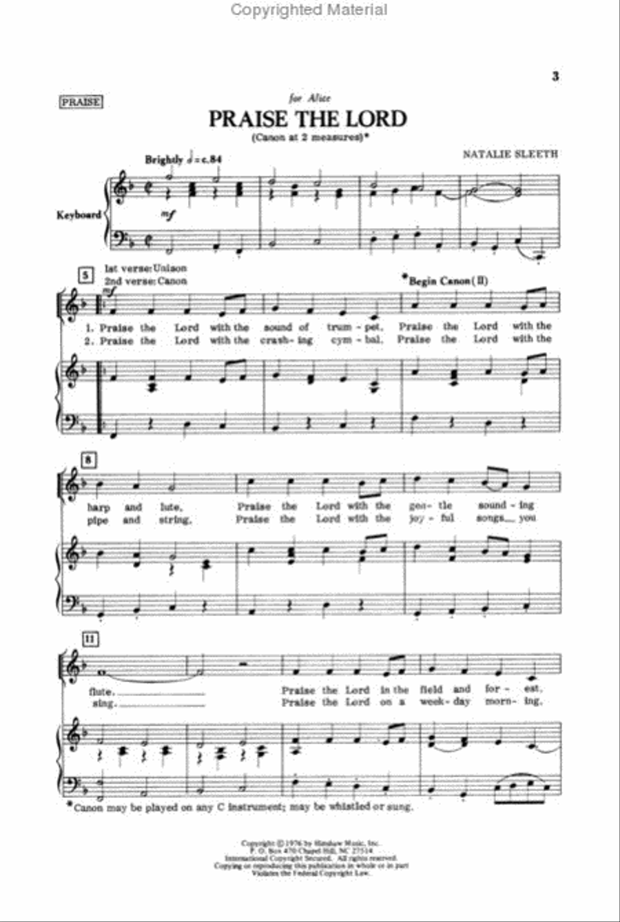 Sunday Songbook Choir scores gallery preview page 2