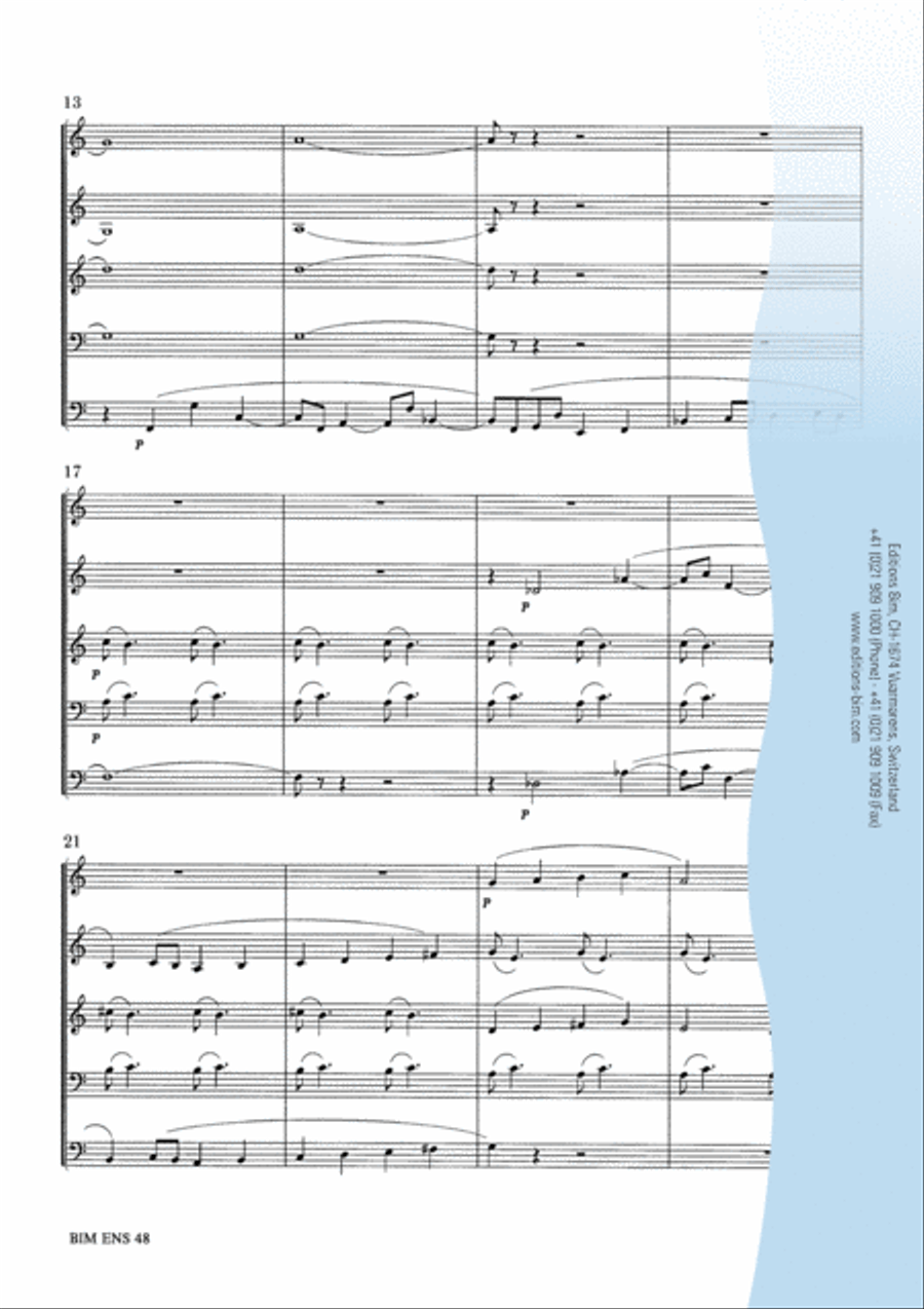 4 Sketches Brass Quintet scores gallery preview page 7