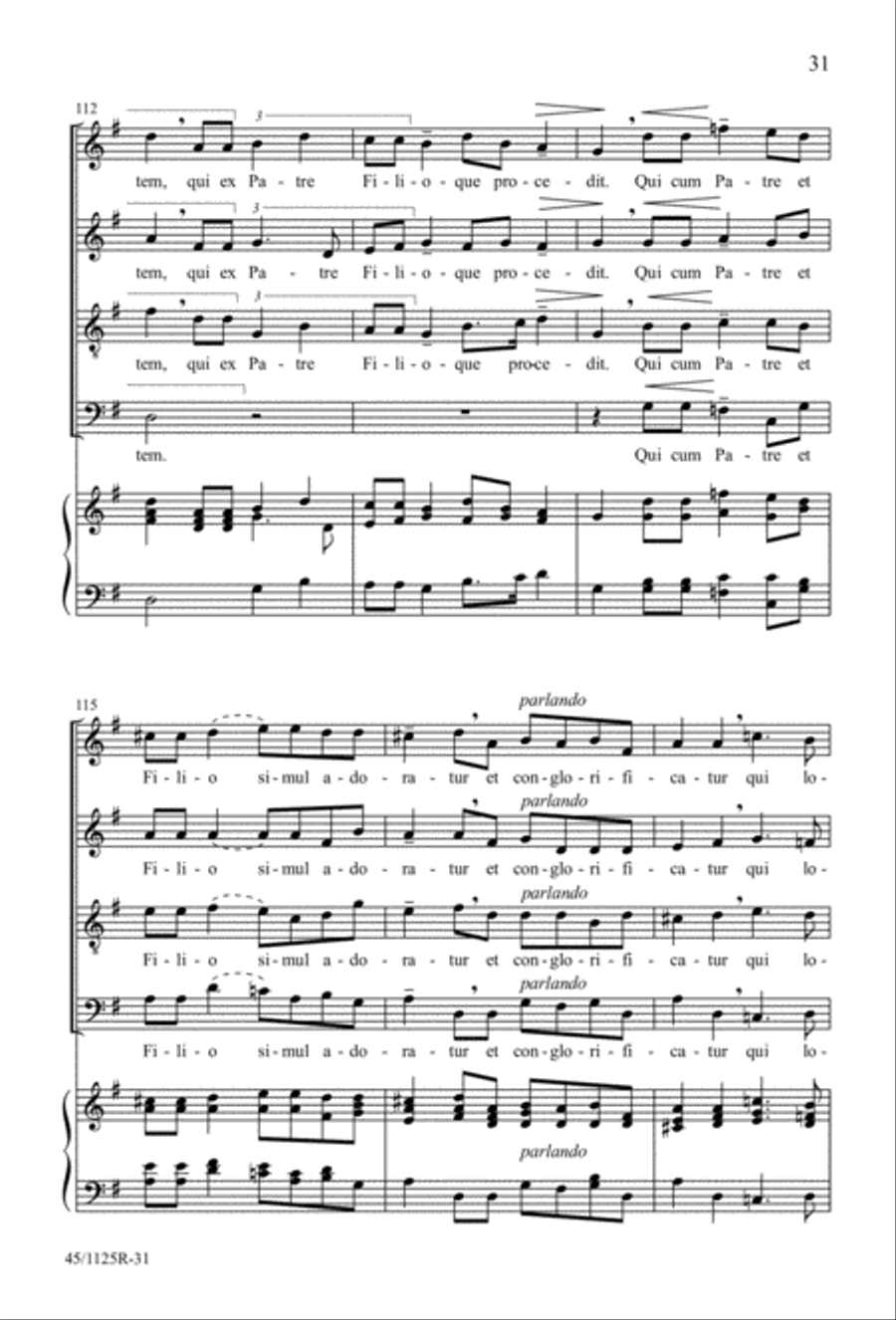 Missa super Dixit Maria Missa super Dixit Maria 4-Part scores gallery preview page 33