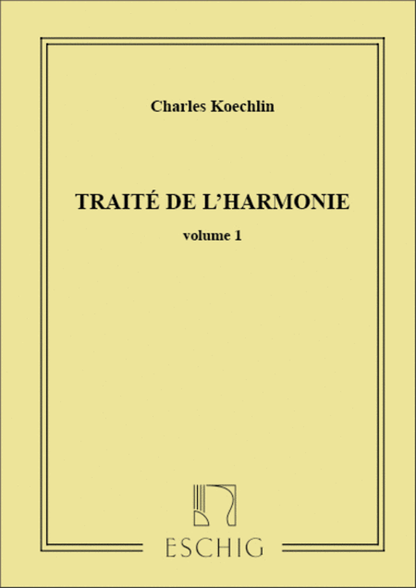 Traite De L'Harmonie - Volume 1