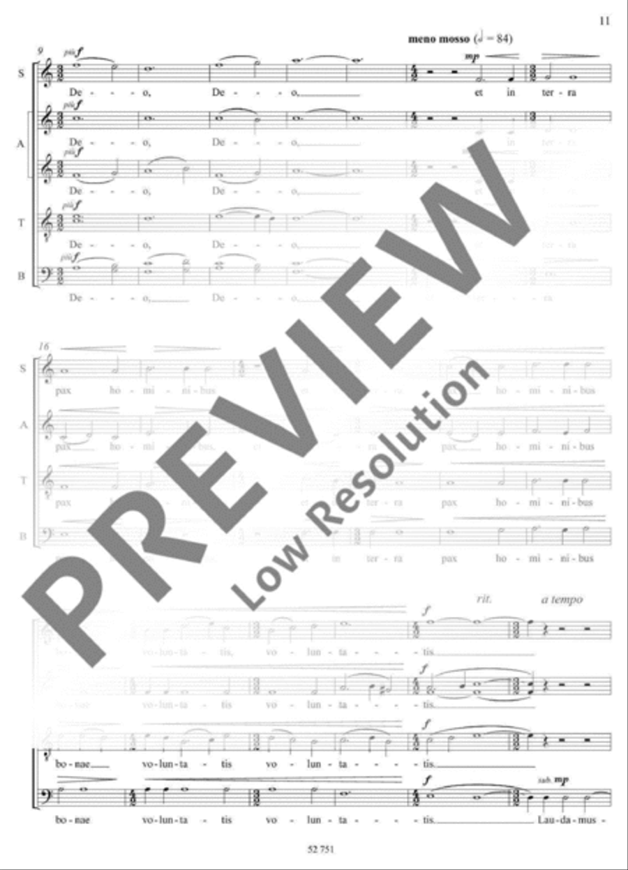 Missa Missa 4-Part scores gallery preview page 12