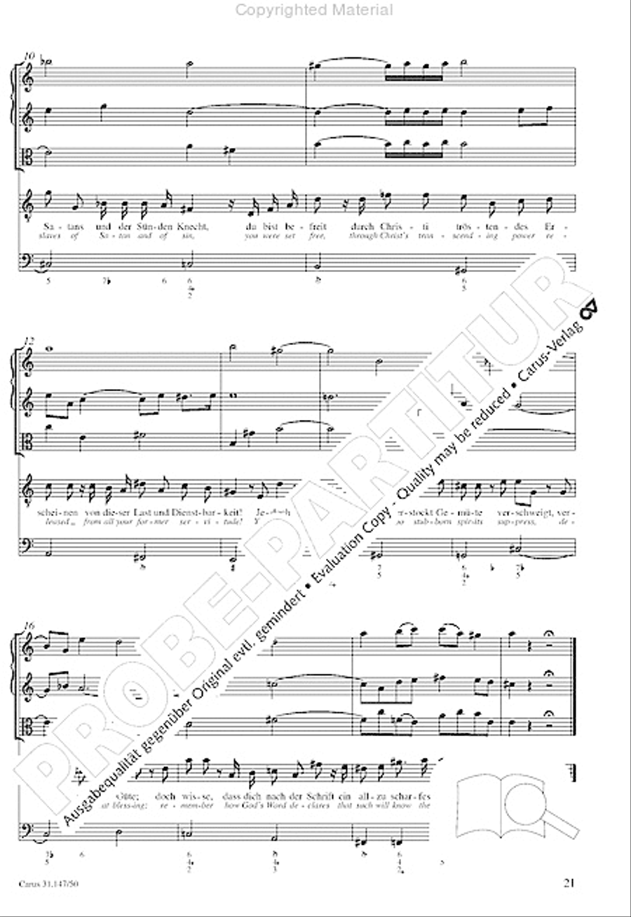 Heart and mouth and thought and action (Herz und Mund und Tat und Leben) (Herz und Mund und Tat und Leben) 4-Part scores gallery preview page 23
