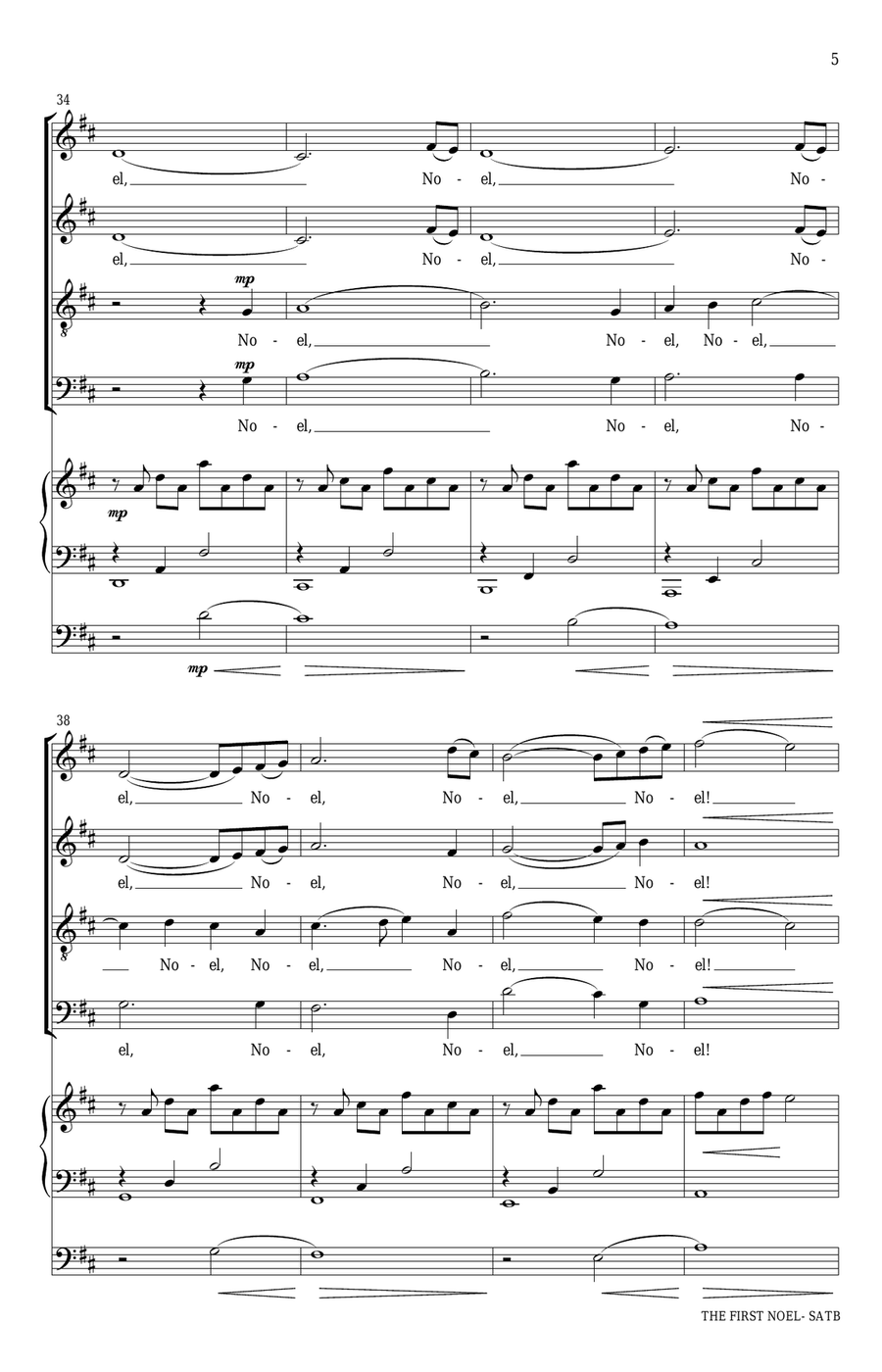 The First Noel 4-Part scores gallery preview page 5