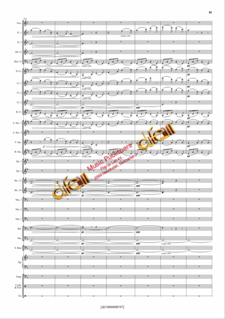 La Moldau Concert Band scores gallery preview page 80