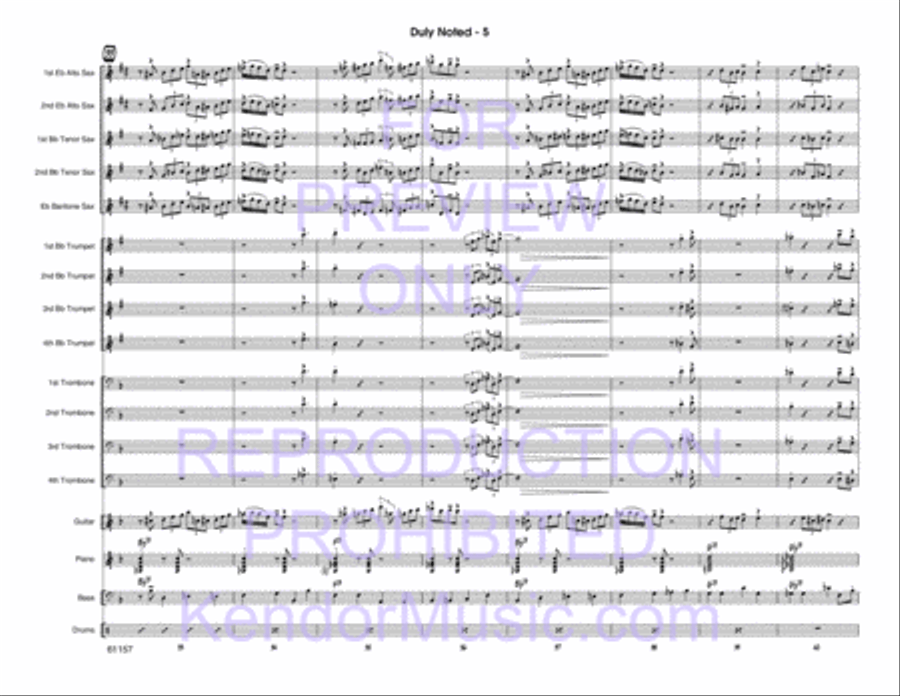 Duly Noted Duly Noted Jazz Ensemble scores gallery preview page 6