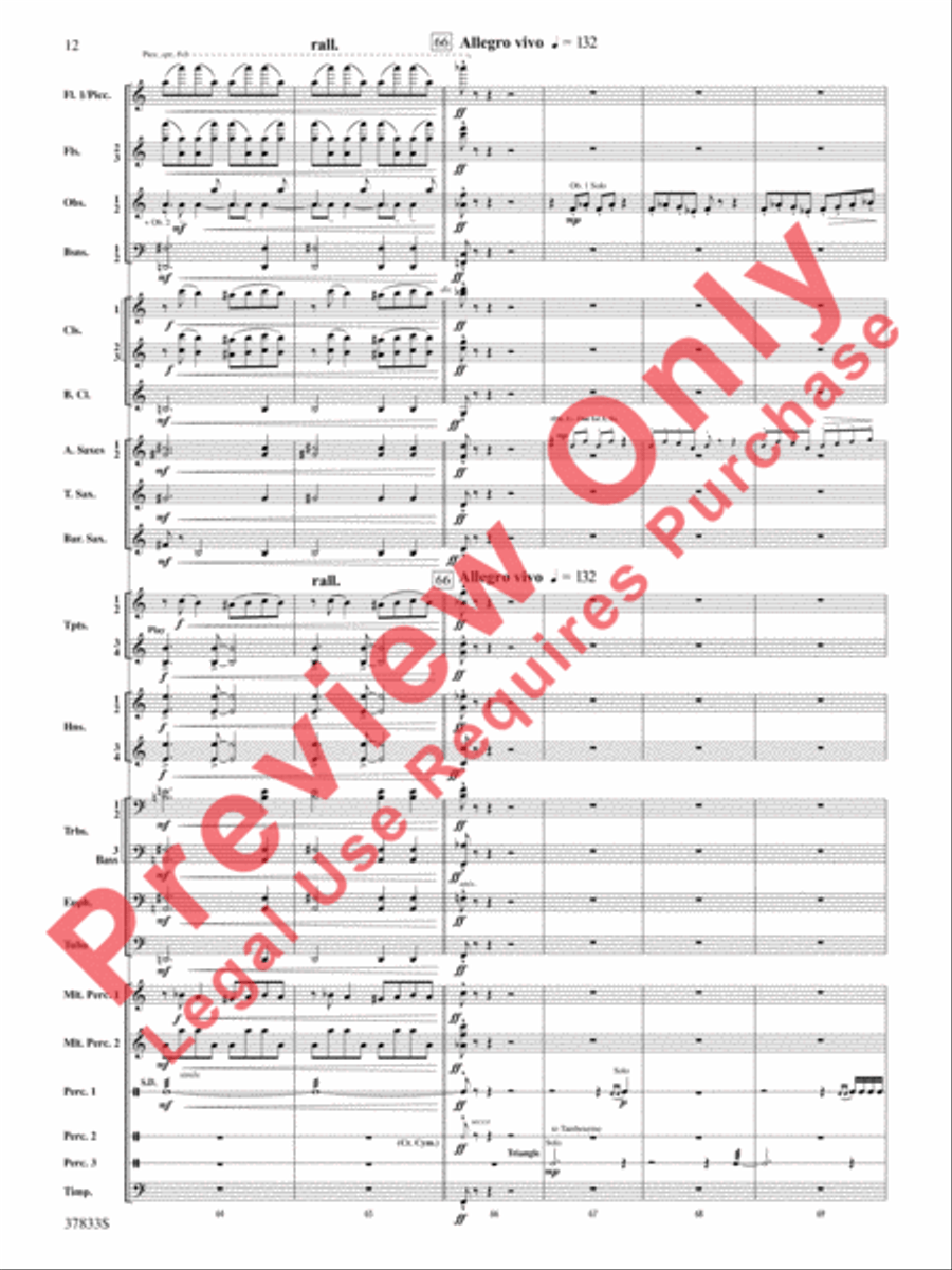 Symphonic Essay Symphonic Essay Concert Band scores gallery preview page 13