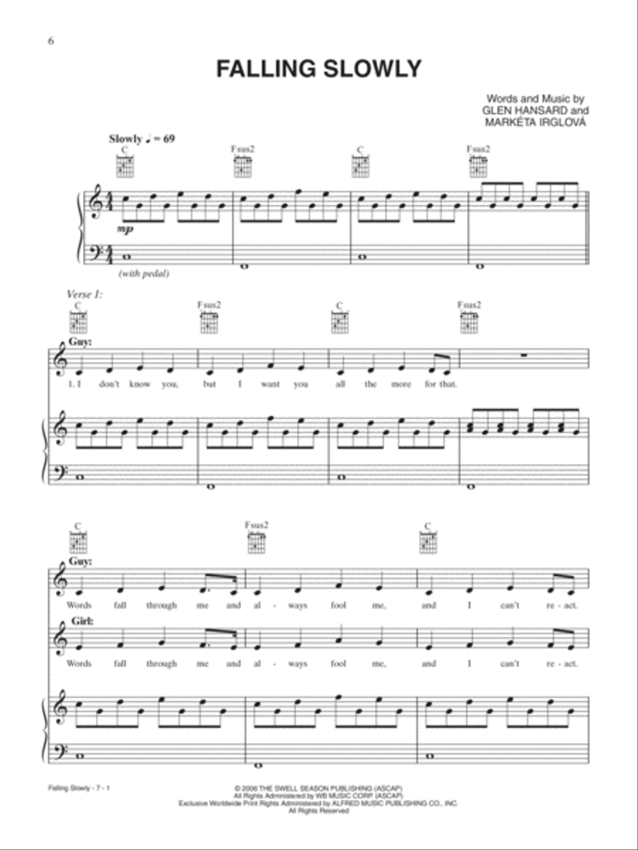 Once: The Broadway Musical -- Sheet Music Selections Piano, Vocal, Guitar scores gallery preview page 2
