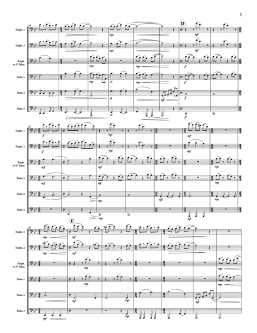 The Dark Chocolate Suite Euphonium scores gallery preview page 3