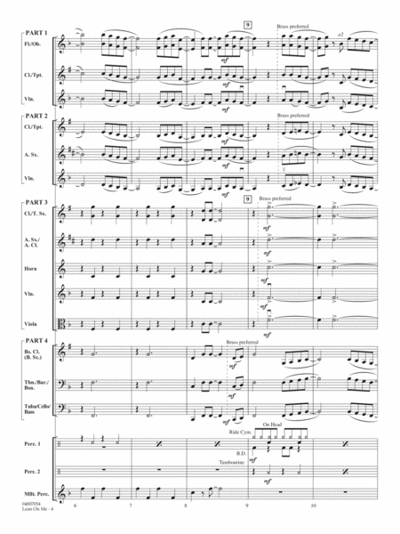 Lean on Me (arr. Robert Longfield) - Conductor Score (Full Score)
