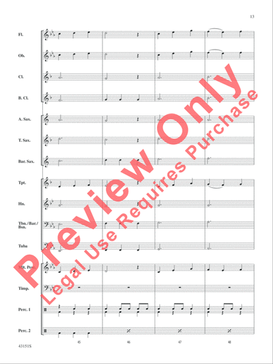 Triple Threat Concert Band scores gallery preview page 14