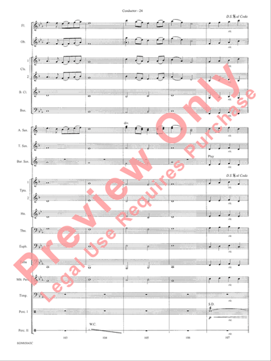 Abaco Overture Concert Band Methods scores gallery preview page 28