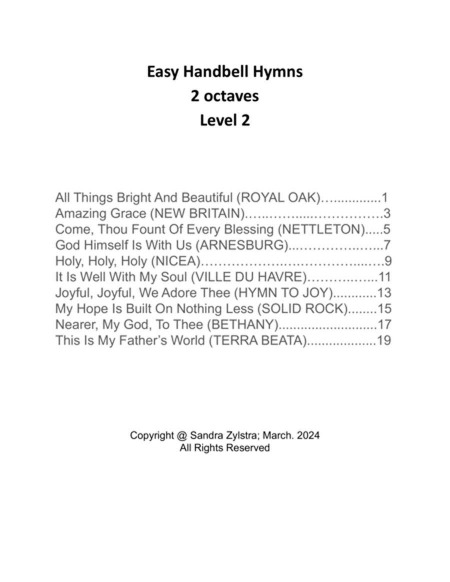 Easy Handbell Hymns (2 octave handbells)