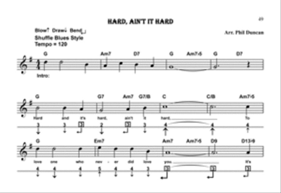 Basic Blues Harp Harmonica scores gallery preview page 4