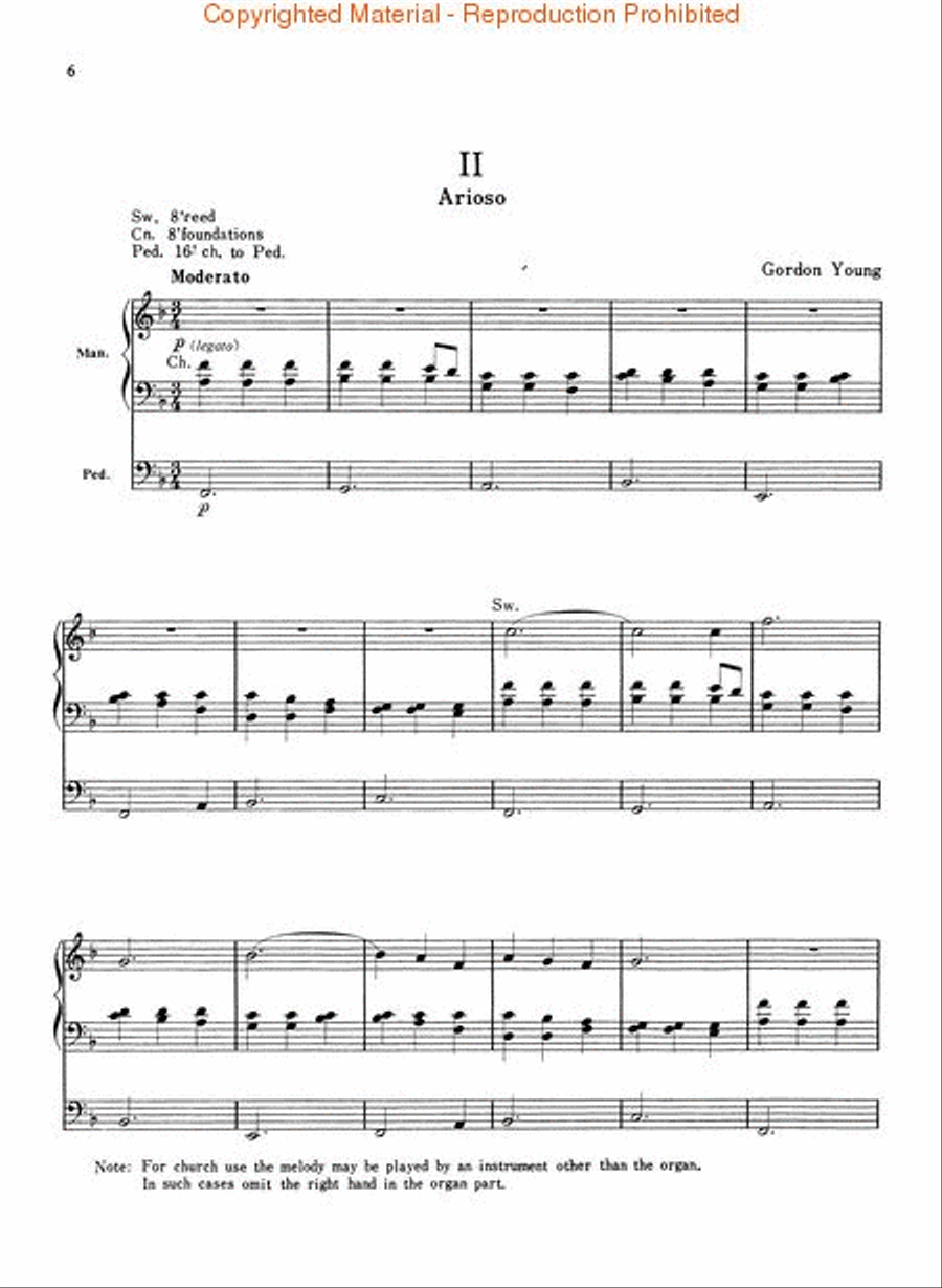 Sonata in Baroque Style Organ scores gallery preview page 3