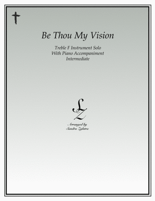 Book cover for Be Thou My Vision (treble F instrument solo)