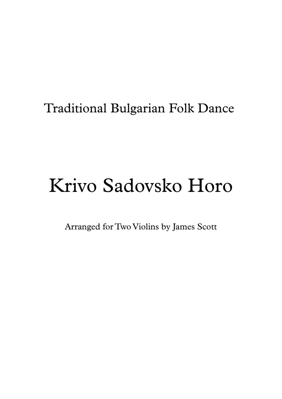 Krivo Sandovsko Horo Krivo Sandovsko Horo String Duet scores gallery preview page 1