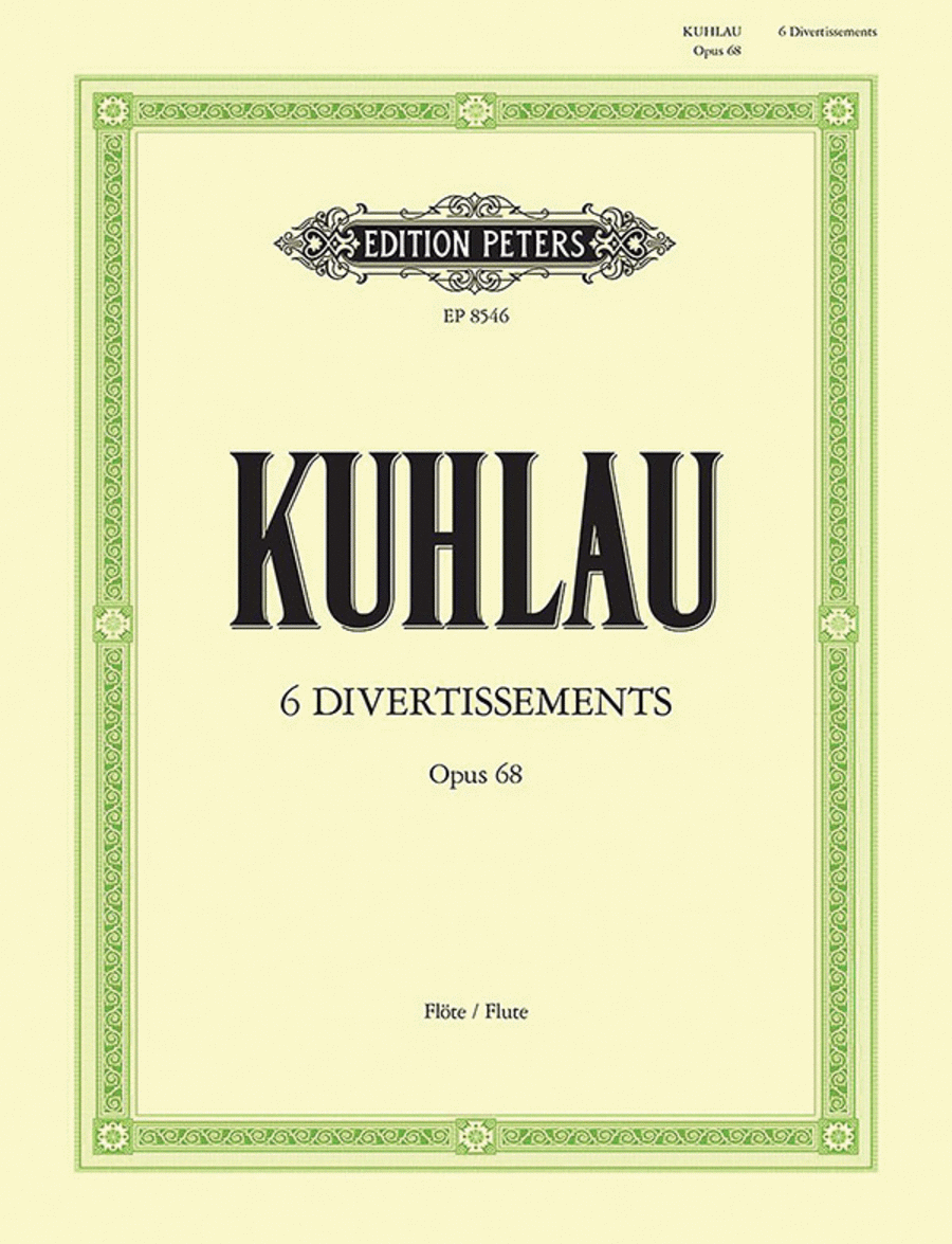 6 Divertissements Op. 68 6 Divertissements Op. 68 Flute scores gallery preview page 1