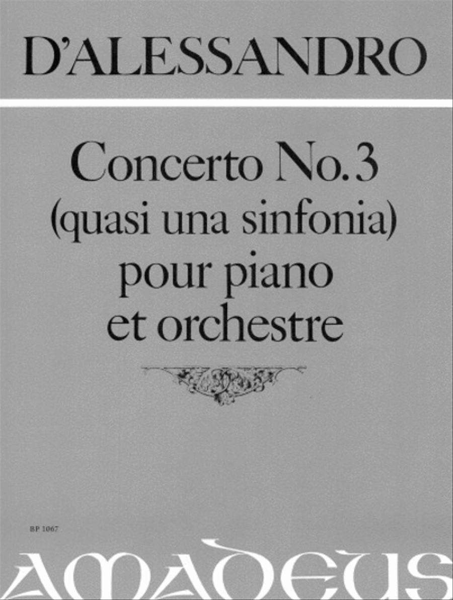 Concerto No. 3 op. 70 Orchestra scores gallery preview page 1