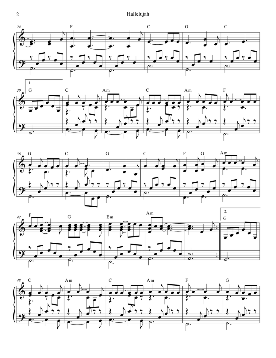 Hallelujah Trumpet Solo scores gallery preview page 6