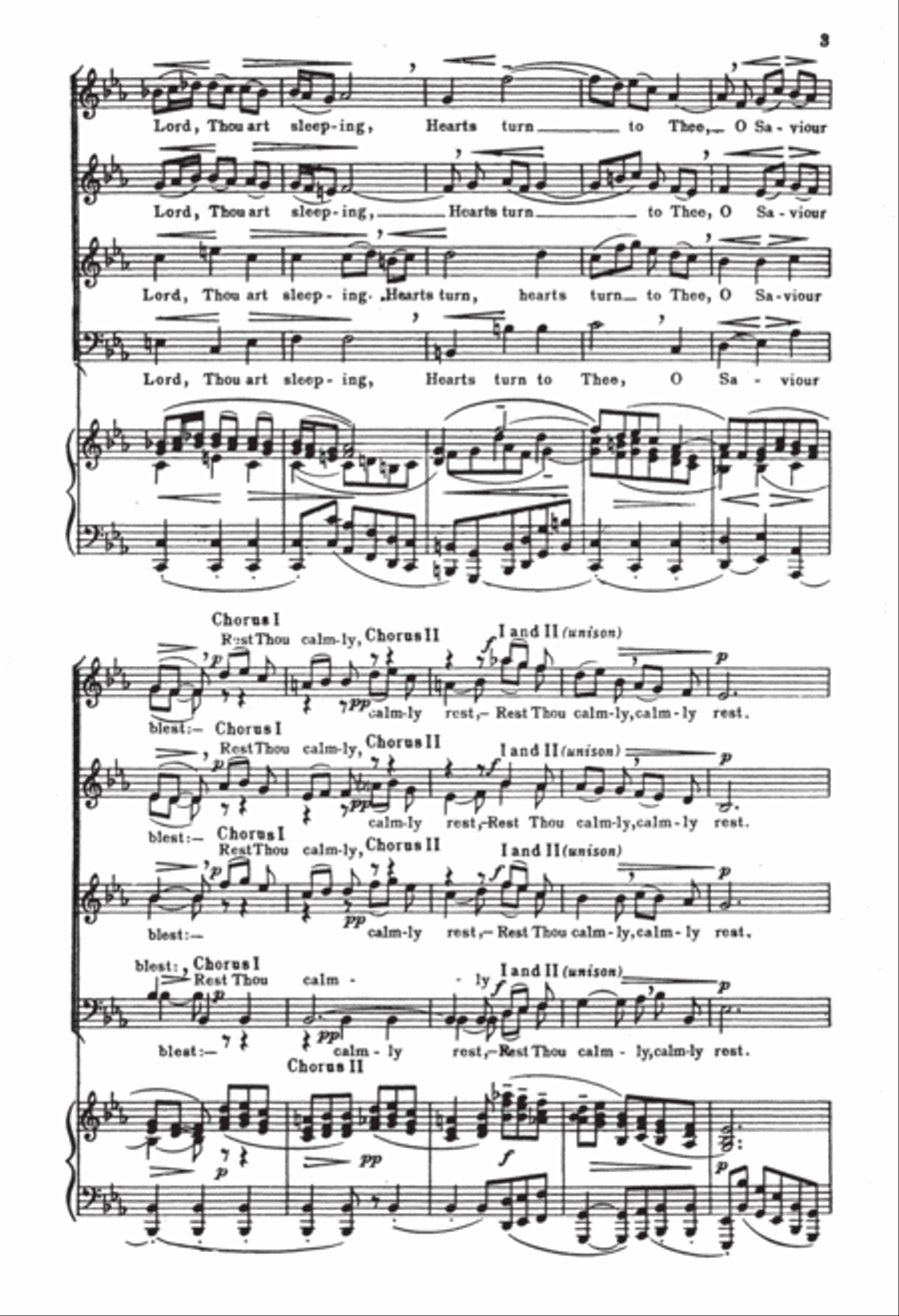 St. Matthew Passion: Here Yet Awhile Divisi scores gallery preview page 3