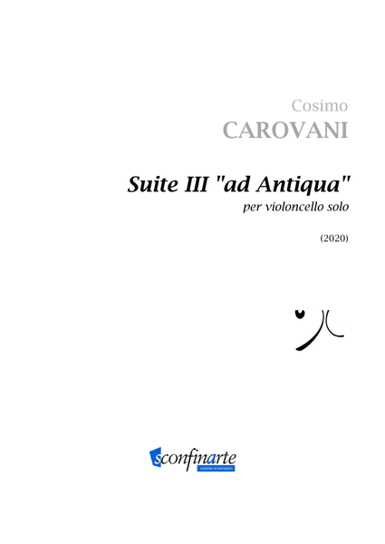 Cosimo Carovani: SUITE III “ad Antiqua” (ES-20-077) per violoncello