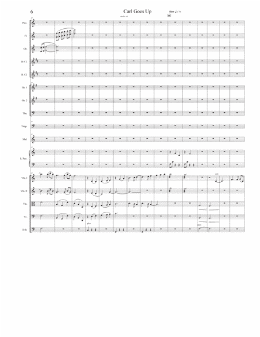 Carl Goes Up Full Orchestra scores gallery preview page 6