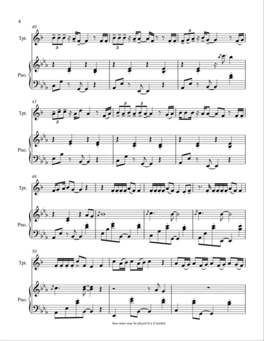 Memories Memories Trumpet Solo scores gallery preview page 6