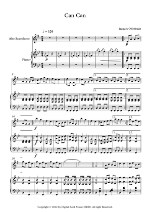 Can Can - Jacques Offenbach (Alto Saxophone + Piano)