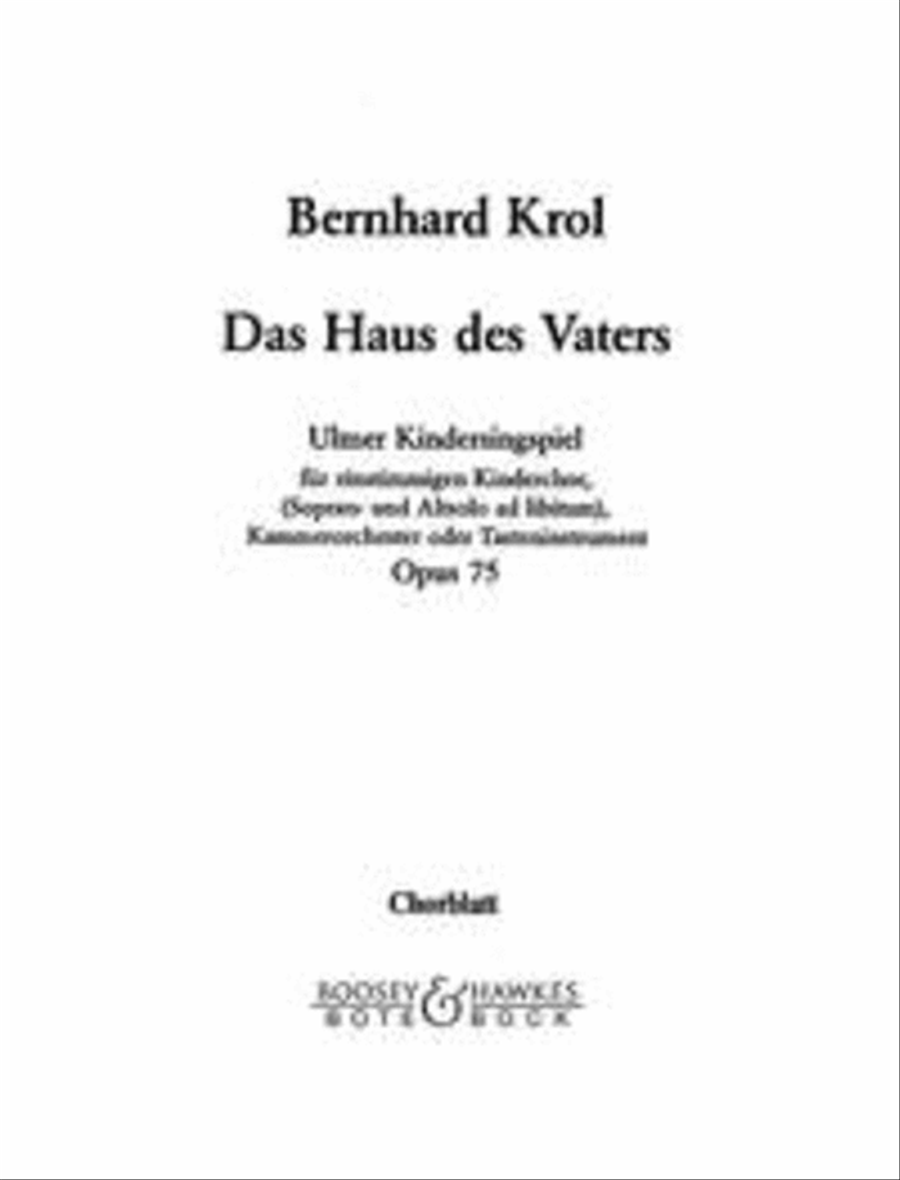 Das Haus des Vaters op. 75 SA scores gallery preview page 1