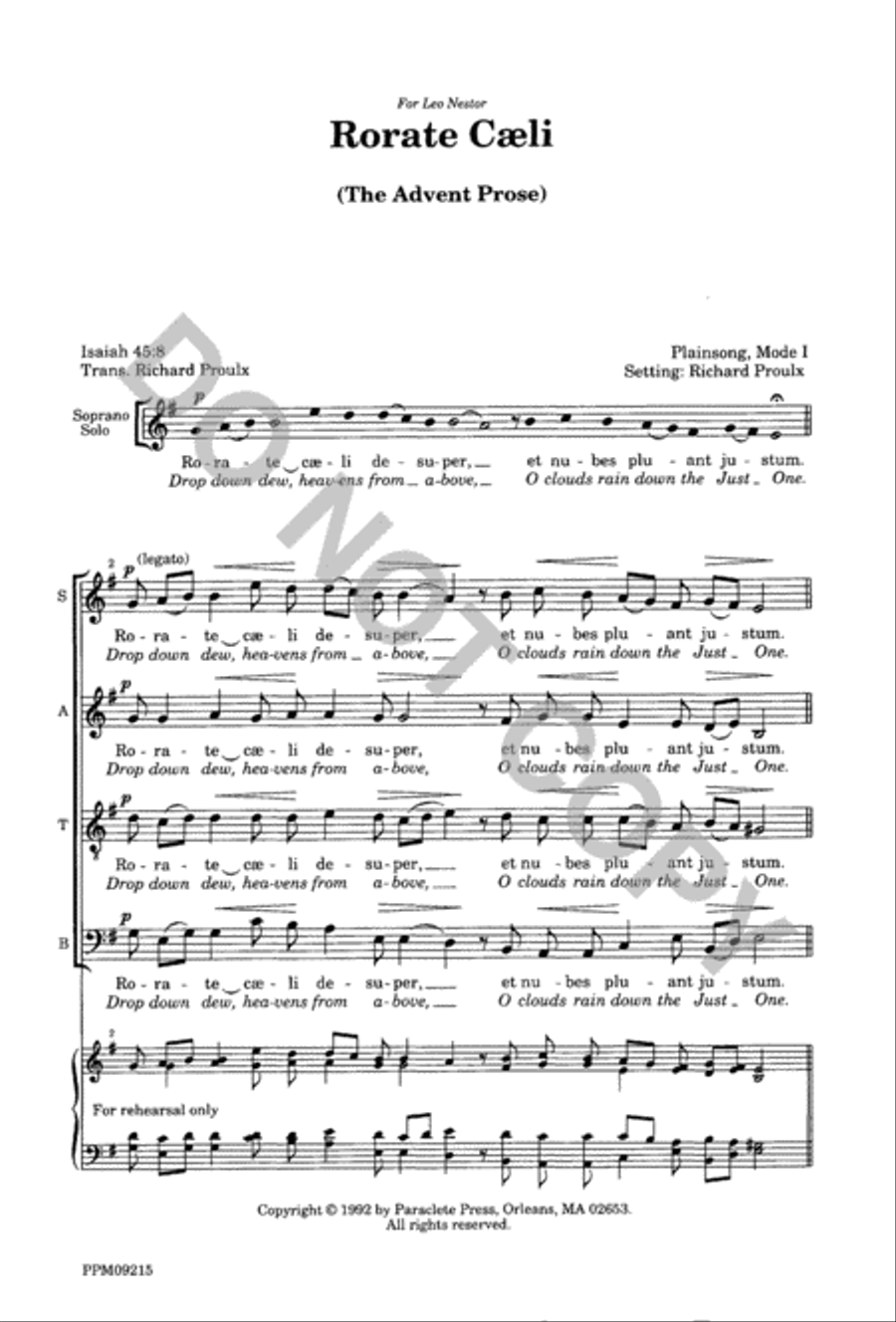Rorate Caeli Rorate Caeli 4-Part scores gallery preview page 2
