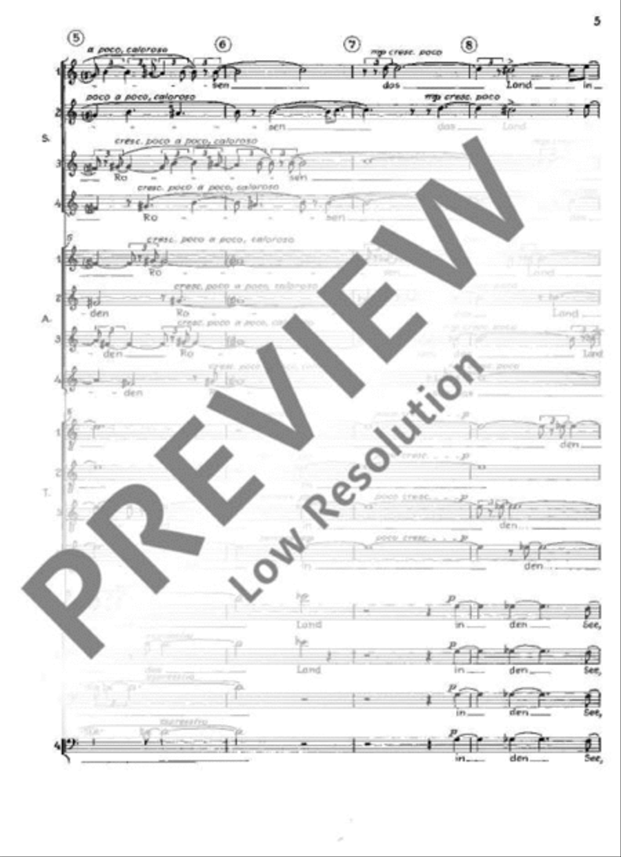 Drei Phantasien 4-Part scores gallery preview page 6