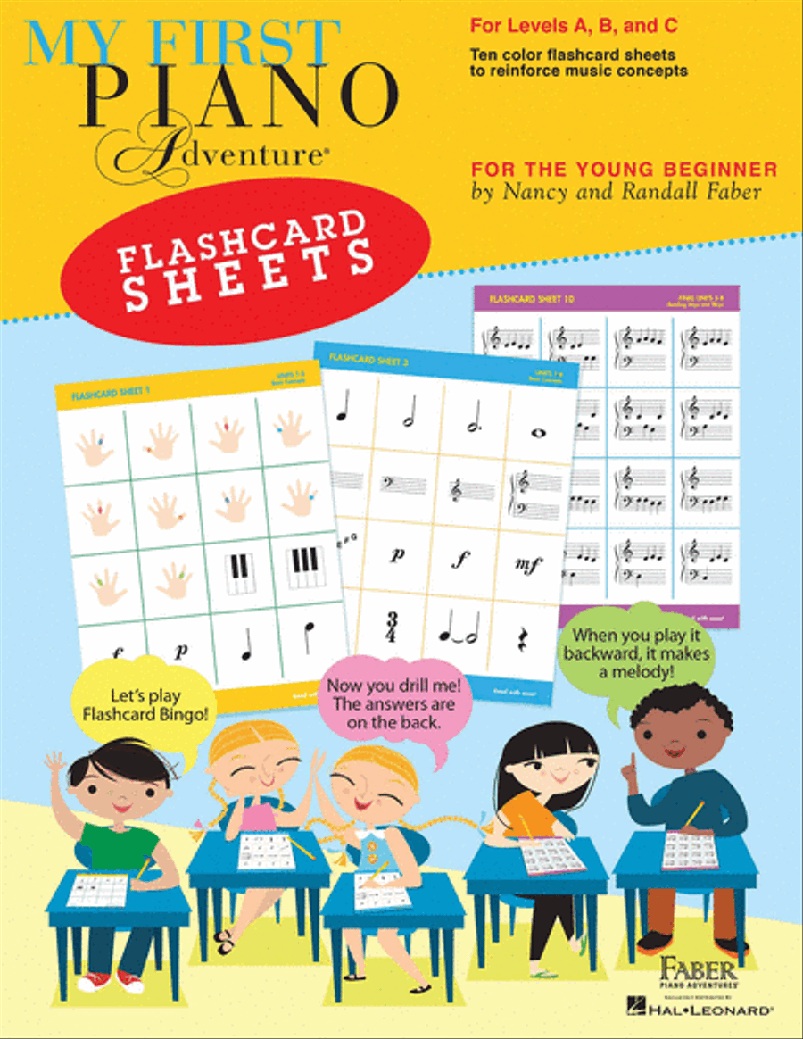 My First Piano Adventure® Flashcard Sheets Piano Method scores gallery preview page 1