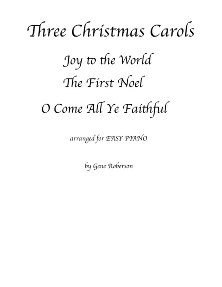 Three Christmas Carols "2016 Easy Piano Contest Entry" image number null