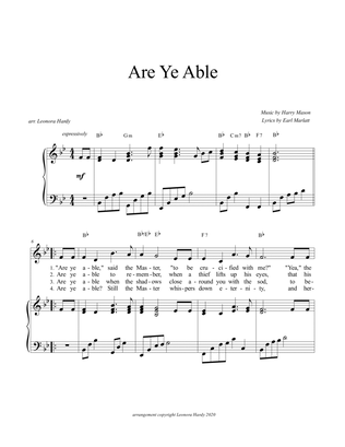Are Ye Able
